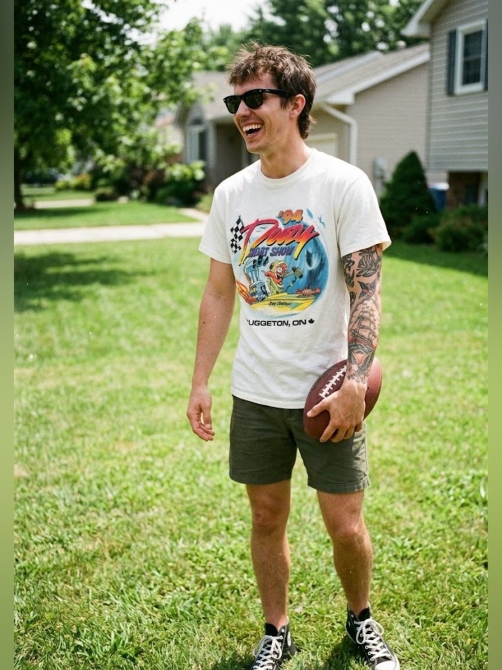 ‘94 Doozy Boat Show Stay Sharp Subs 4 Nugs White T-Shirt Size Medium